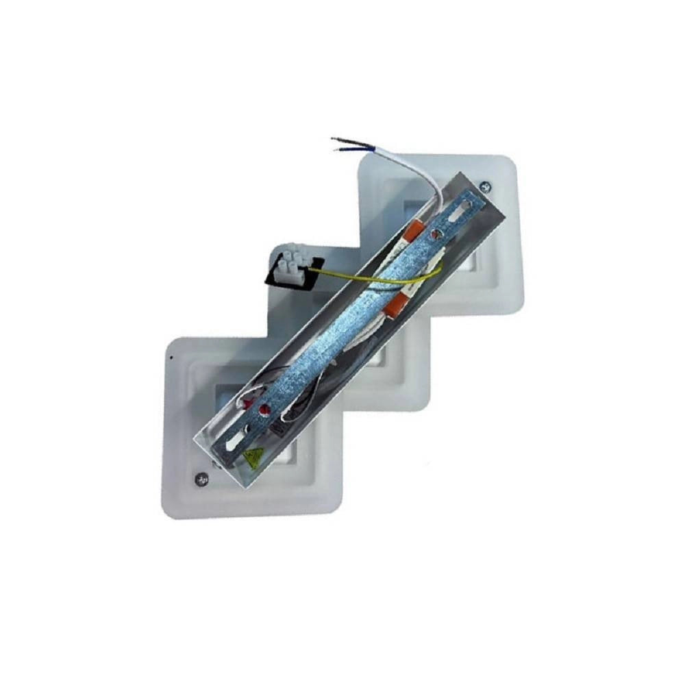 Trade Shop - Applique Moderno Triplo Rombi A Led 14w Da Parete 3 Colorazioni Di Luce Aq31-b3c -