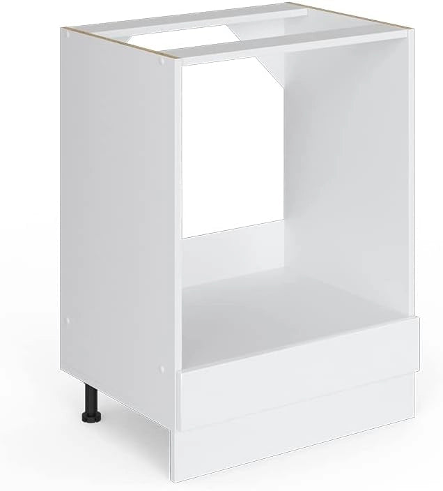 Mobile per forno da incasso R-Line, Bianco lucido, 60 cm senza piano di lavoro, per la libera combinazione all'interno di sistemi cucina modulari
