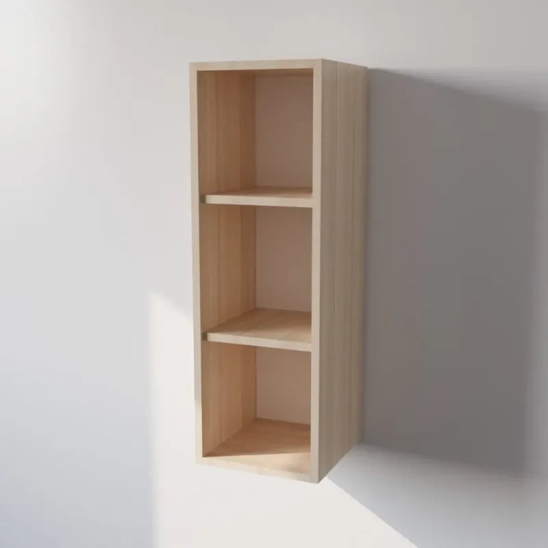 Pensile Cucina  in Legno Nobilitato Rovere Mobile Alto con 1 Anta, Pensile Componibile Moderno Made in Italy (H90XL30XP33cm)