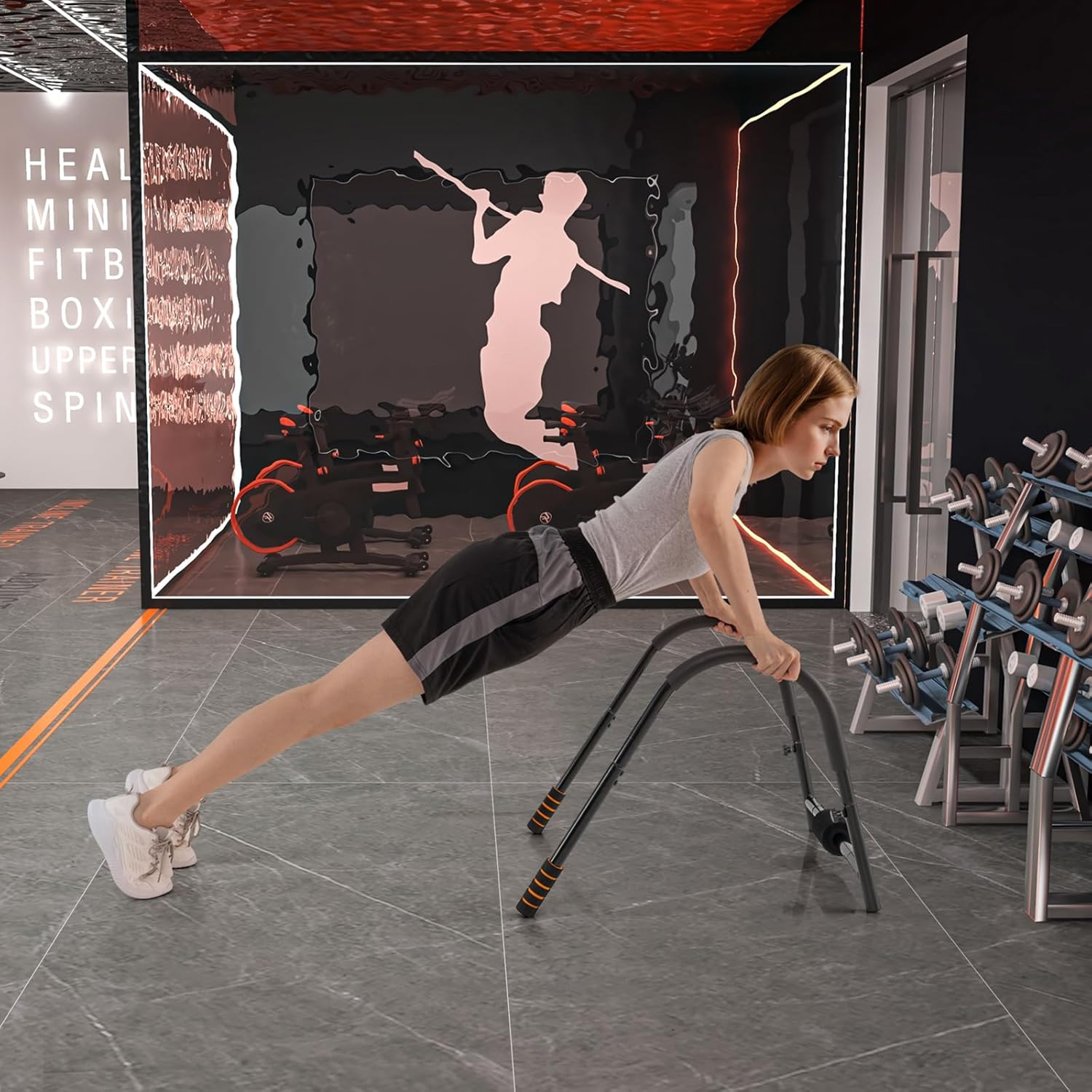 Allenatore Addominale Fitness Pieghevole, Allenatore Fitness AB con Supporto Imbottito per Testa/Collo, Assistente per Allenamento Sit Up, Esercitatore per Crunch