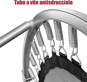 Mini Trampolino Elastico e Pieghevole, Capacità di Carico 150 kg, per Interno ed Esterno