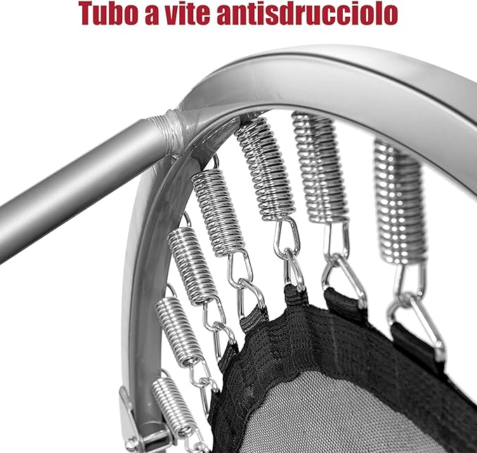 Mini Trampolino Elastico e Pieghevole, Capacità di Carico 150 kg, per Interno ed Esterno