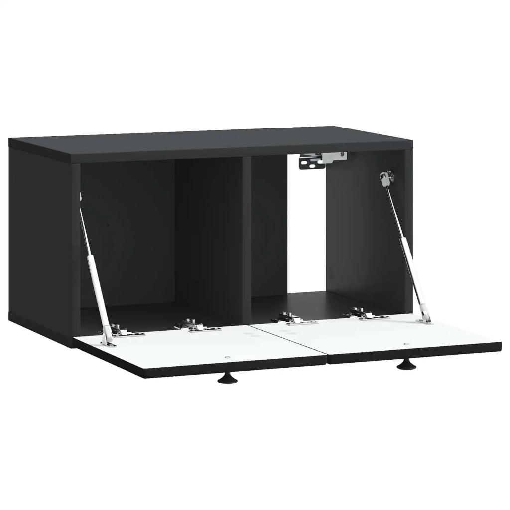 Mobile Porta TV da Muro Nero 59,5 x 31 x 30 cm 898026