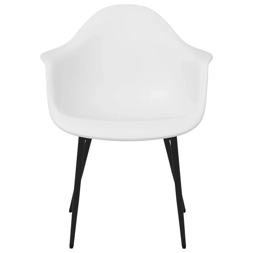 Sedie da Pranzo 6 pz Bianche in PP 3082356
