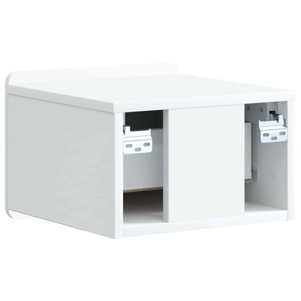 Mobiletto da notte a muro 2 pcs Bianco 33 x 34,5 x 24 cm 898256