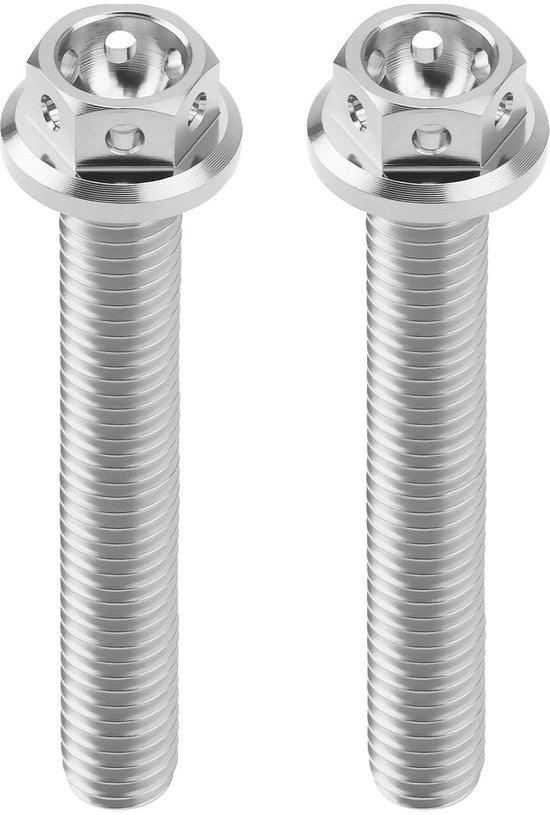 Bout Flens M6x40mm - Zeskant Hoofdbout - Schroefdraad 40mm - Diametro Mozzo 11,3mm - Progettazione Antishock - Adatto per Biciclette da Sport/Karts - Schroef