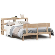 Letto matrimoniale | Letto per adulti | Letto senza Materasso 160x200 cm in Legno Massello di Pino