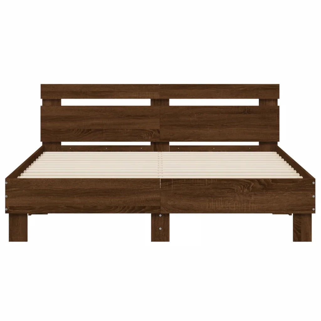 Giroletto Testiera Rovere Marrone 140x200 cm Legno Multistrato 3207426