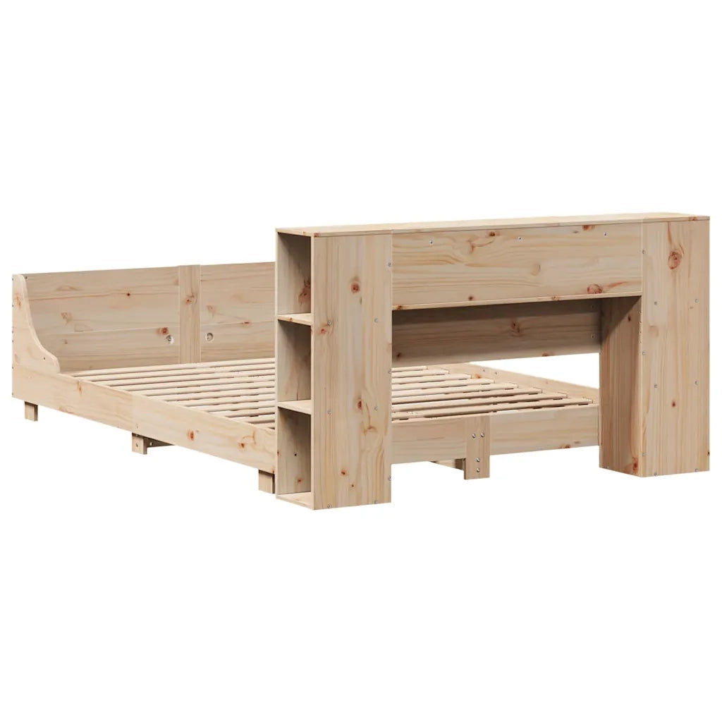 Letto senza Materasso 140x190 cm in Legno Massello di Pino 3323656