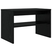 Mobile TV rettangolare moderno 60 x 35 x 40 cm con pratici ripiani design contemporaneo in legno di truciolato color rovere nero 02_0058338