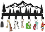 Hanger per chiave in metallo per fissaggio al muro, 7 ganci per cassetta delle chiavi per cucina, soggiorno e camera da letto, ideale per le chiavi e l'organizzazione