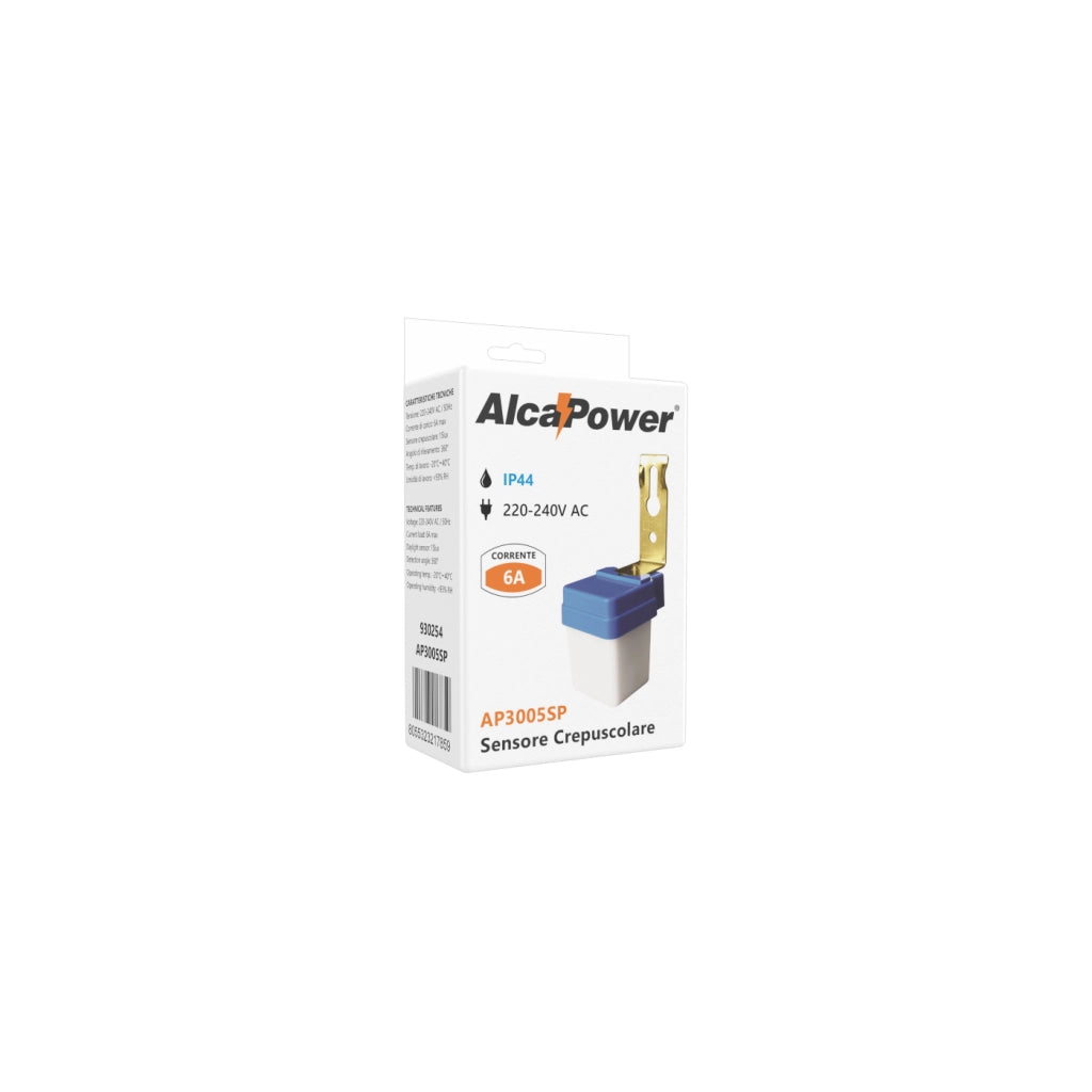 Sensore crepuscolare 6A da esterno IP44