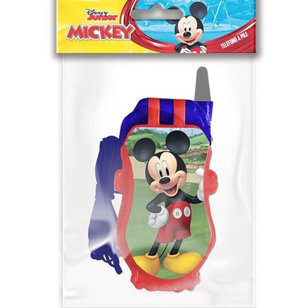 Trade Shop - Telefono A Pile Topolino Michey Mouse Gioco Giocattolo Bambini Con Luci E Suoni -