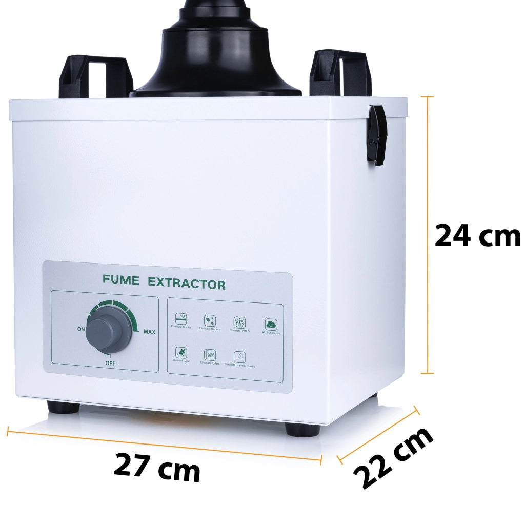 Pochlattore Fumi Rosfix XL100 – 100W, 200 m³/h | Filtro HEPA + Carboni | Rame 77 cm | ≤55 dB