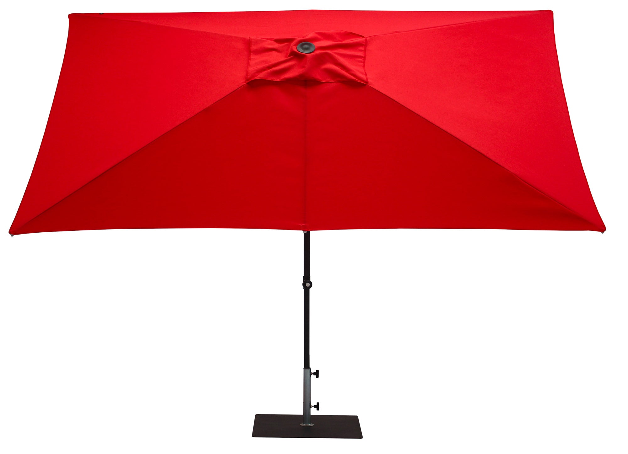 Ombrellone da Giardino 3x2 m Palo Ø38 mm in Alluminio Tessuto Poliestere Trend Rosso