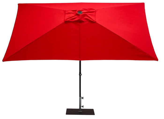 Ombrellone da Giardino 3x2 m Palo Ø38 mm in Alluminio Tessuto Poliestere Trend Rosso