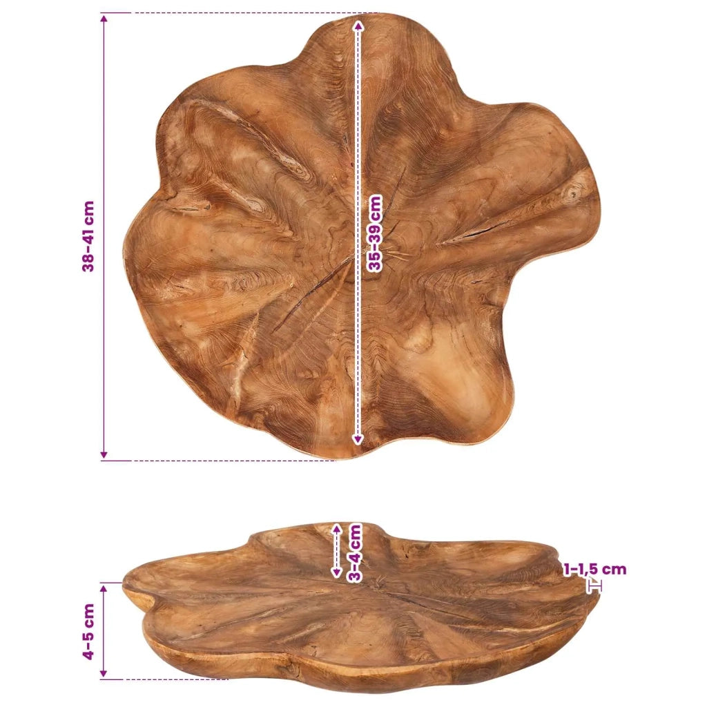 Portafrutta JEPARA Marrone Teak Ø 40 cm 42010339