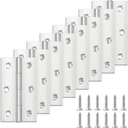 Serrature per porte in acciaio inossidabile 68 mm x 38 mm per porte in legno interne ed esterne - 8 pezzi