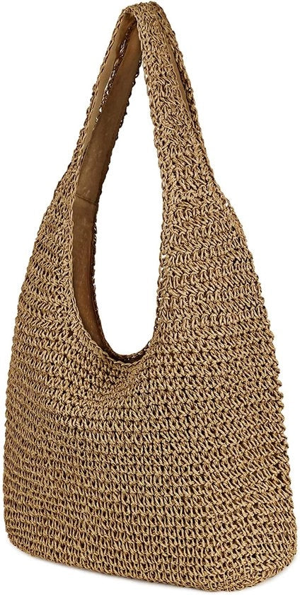 Borse per donna - Materiale naturale cotone e canapa - Chiusura a righello - Porta a spalla/crossbody - Sostenibile