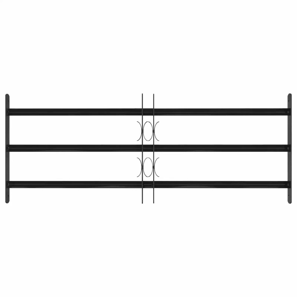Griglia Finestra 116 x 45 cm Acciaio verniciato a polvere Nero