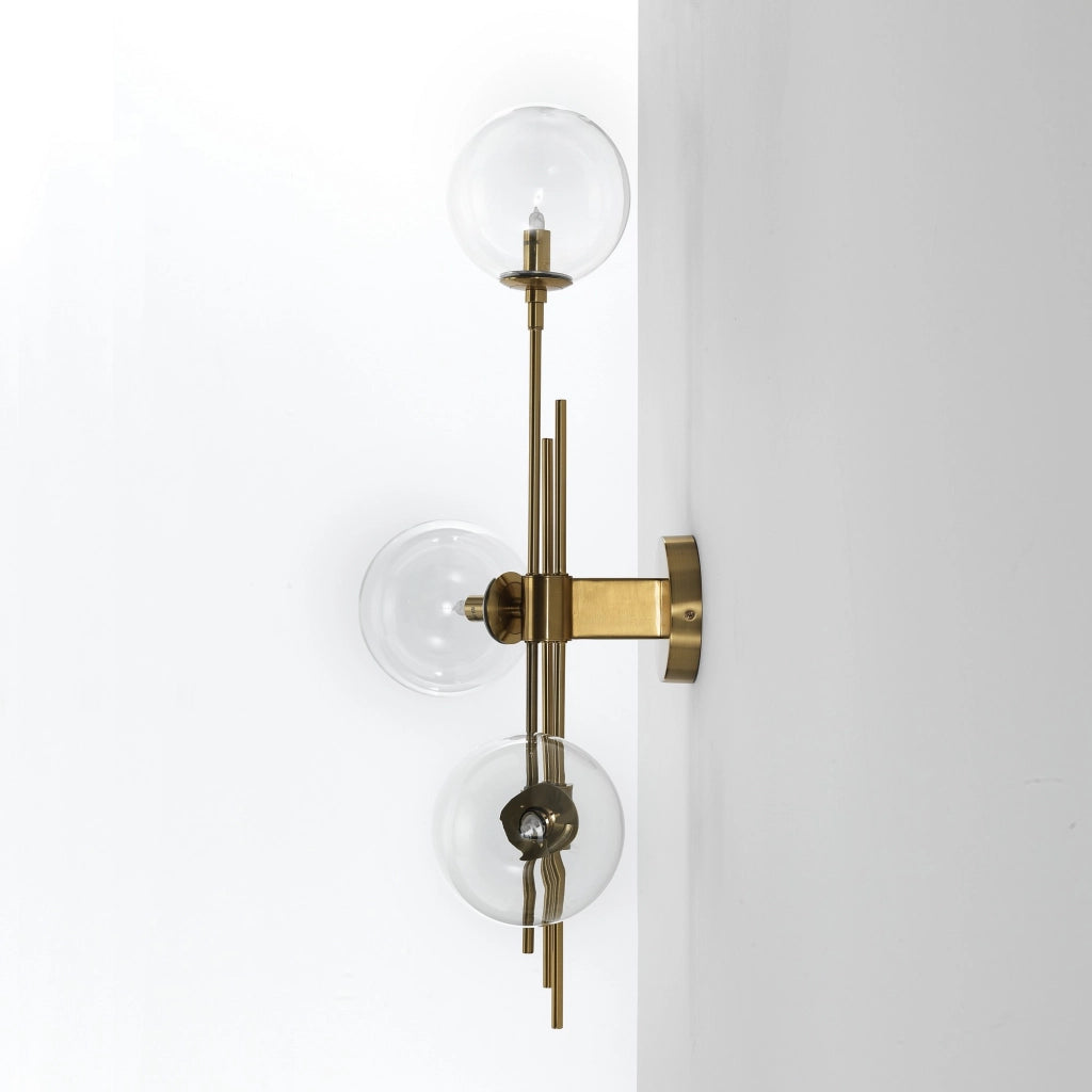 Lampadario in metallo verniciato ottone cm. L.74 P.20 H.23