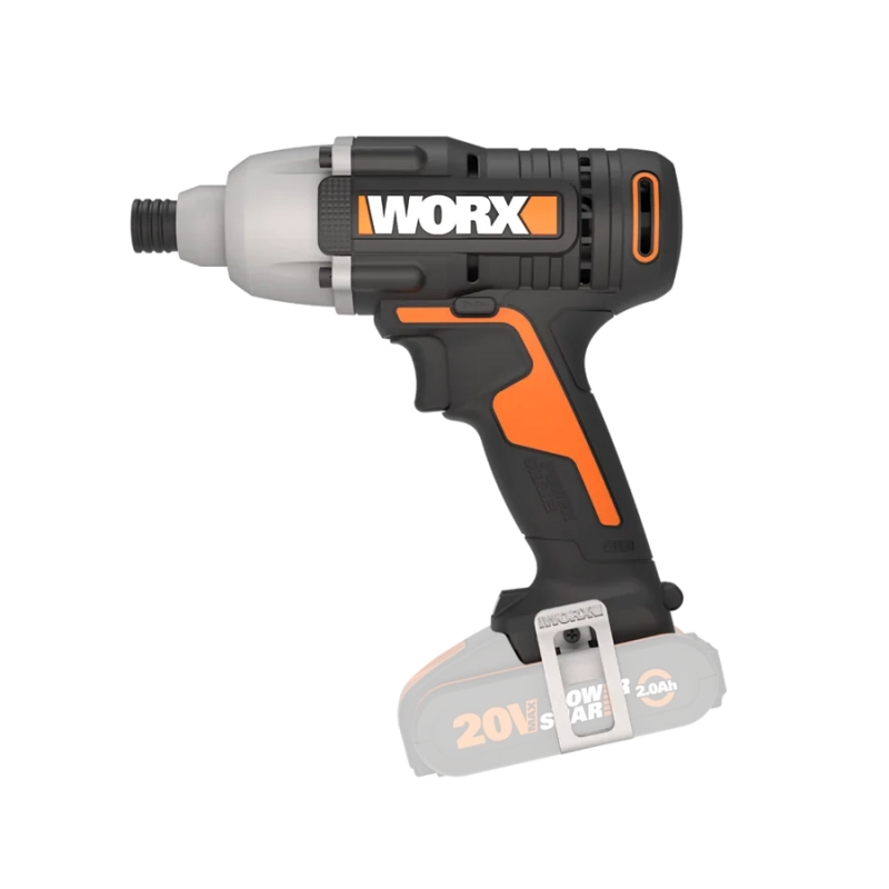 Kit trapano avvitatore a percussione WX370.9 e avvitatore a impulsi WX291.9 20V con batterie e caricabatterie per foratura e avvitatura - Worx