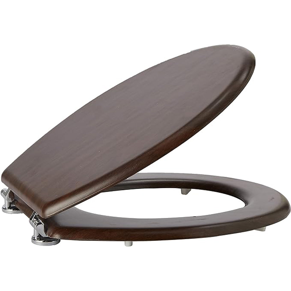 COPRIWATER UNIVERSALE SEDILE TAVOLETTA WC BAGNO MDF NOCE ARTE POVERA 18" FERIDRAS