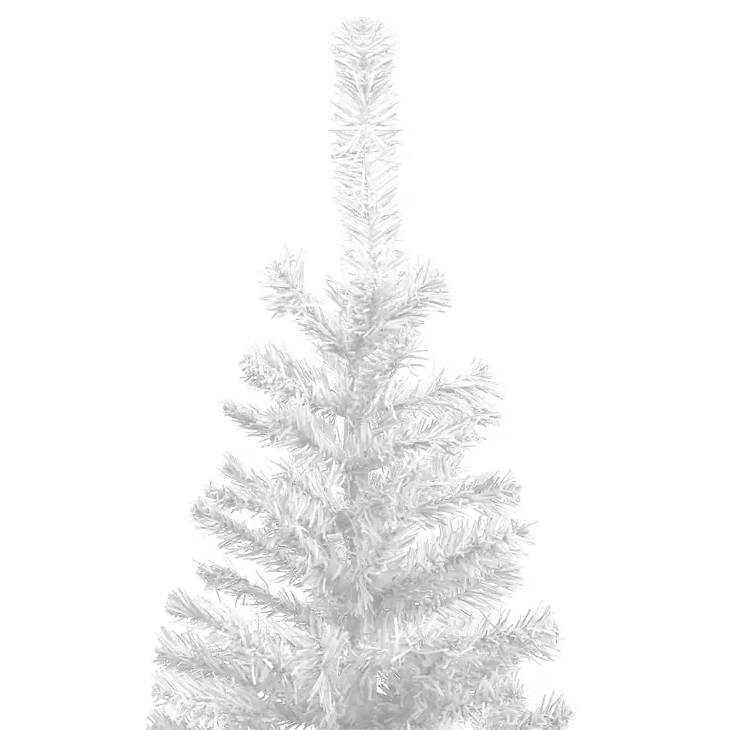 Albero di Natale Artificiale Preiluminato Palline 240 cm Bianco 3077496