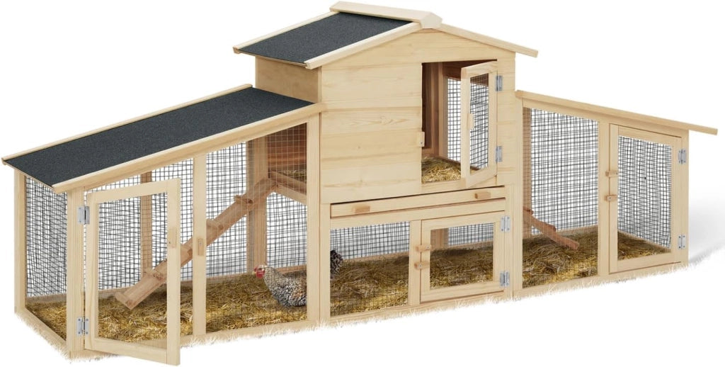 Pollaio VIP con doppia gabbia XXL in legno