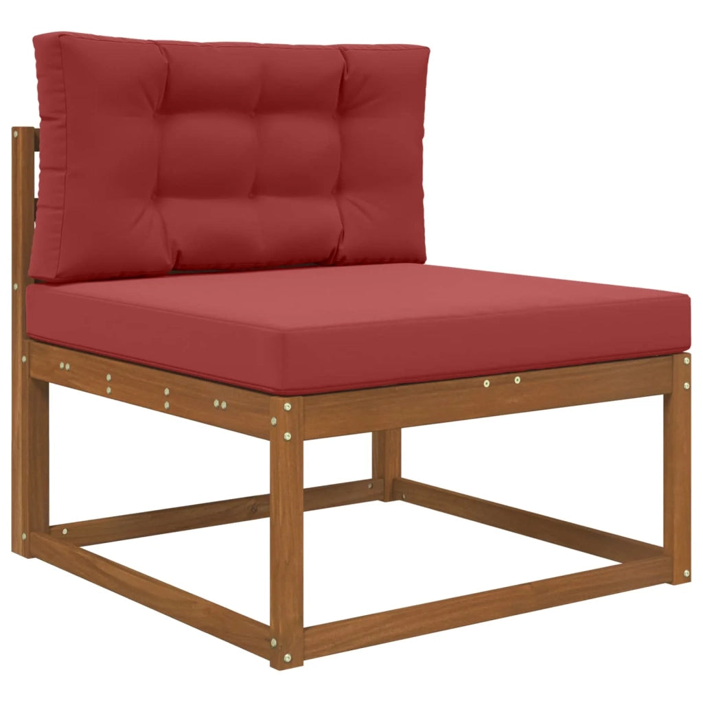 Cuscino per divano da esterno 2 pcs Rosso vino Poliestere
