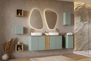 Mobile sottolavabo 60 cm 2 ante Line Reed Green 60 x 57 x 39 cm
