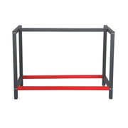 Telaio per banco da lavoro in acciaio antracite-rosso, gambe per banco da lavoro, telaio per tavolo 100 x 57 x 81 cm