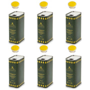 LATTA LATTINA PER OLIO D'OLIVA 1LT IN BANDA STAGNATA CON TAPPO ERMETICO 6PZ - 6 LATTINE