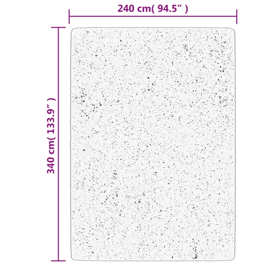Tappeto a Pelo Corto HUARTE Morbido e Lavabile Sabbia 240x340cm 375064