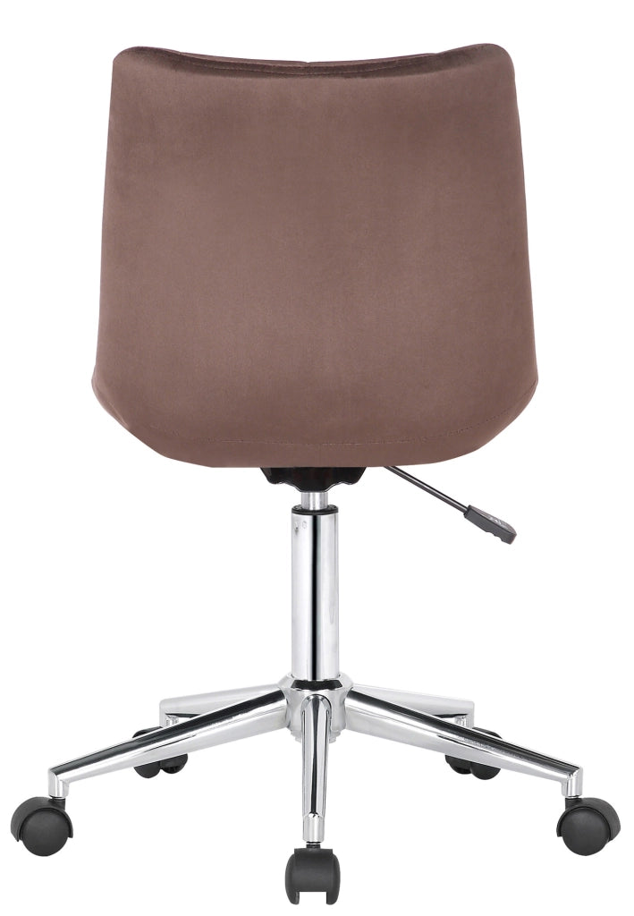 Sedia da ufficio Medford in velluto marrone