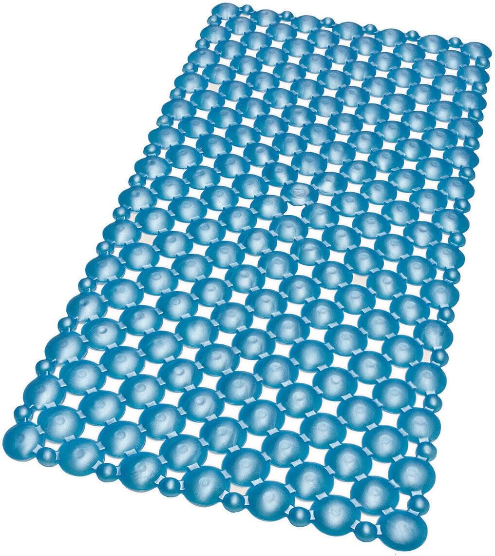 Tappeto Doccia Vasca Ventose Antiscivolo Tappetino Bagno Pvc 35x75 cm Antimuffa Blu