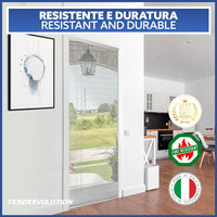 Tenda Catena Antimosche Alluminio Nero | Largh. 1,20m x Alt. 2,60m | Protezione Insetti, Porta, Esterno, Interno, Casa, Ufficio