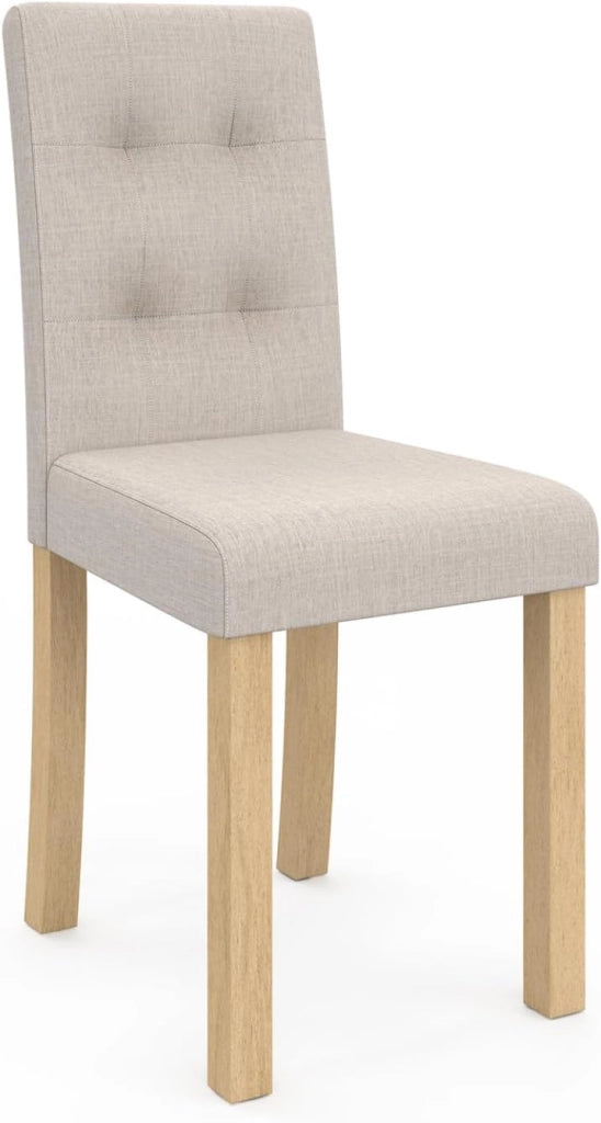 Set di 4 sedie da pranzo imbottite POLGA beige