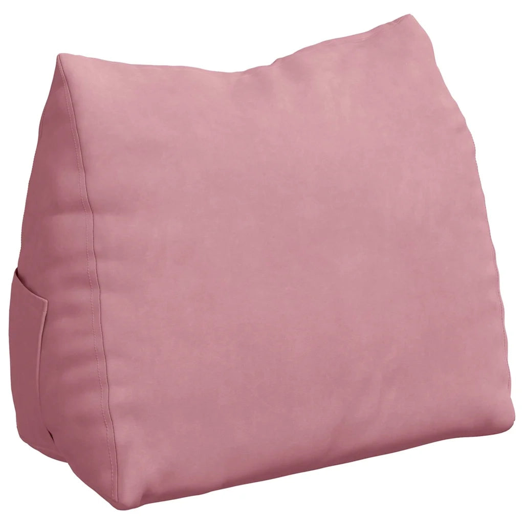 Cuscino per Schiena Rosa 60 x 20 x 50 cm Tessuto in Cords 42015052