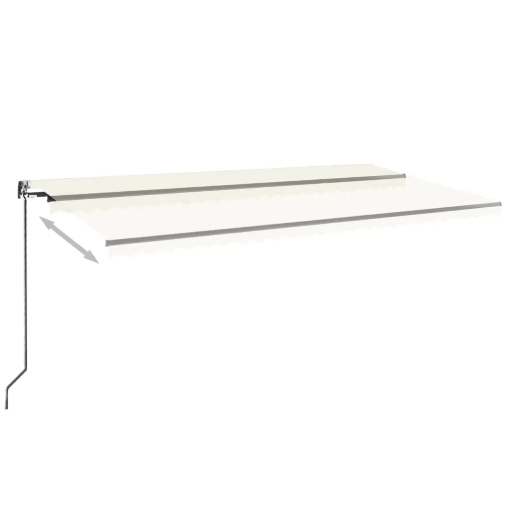 Tenda da Sole Retrattile Automatica 600x350 cm Crema