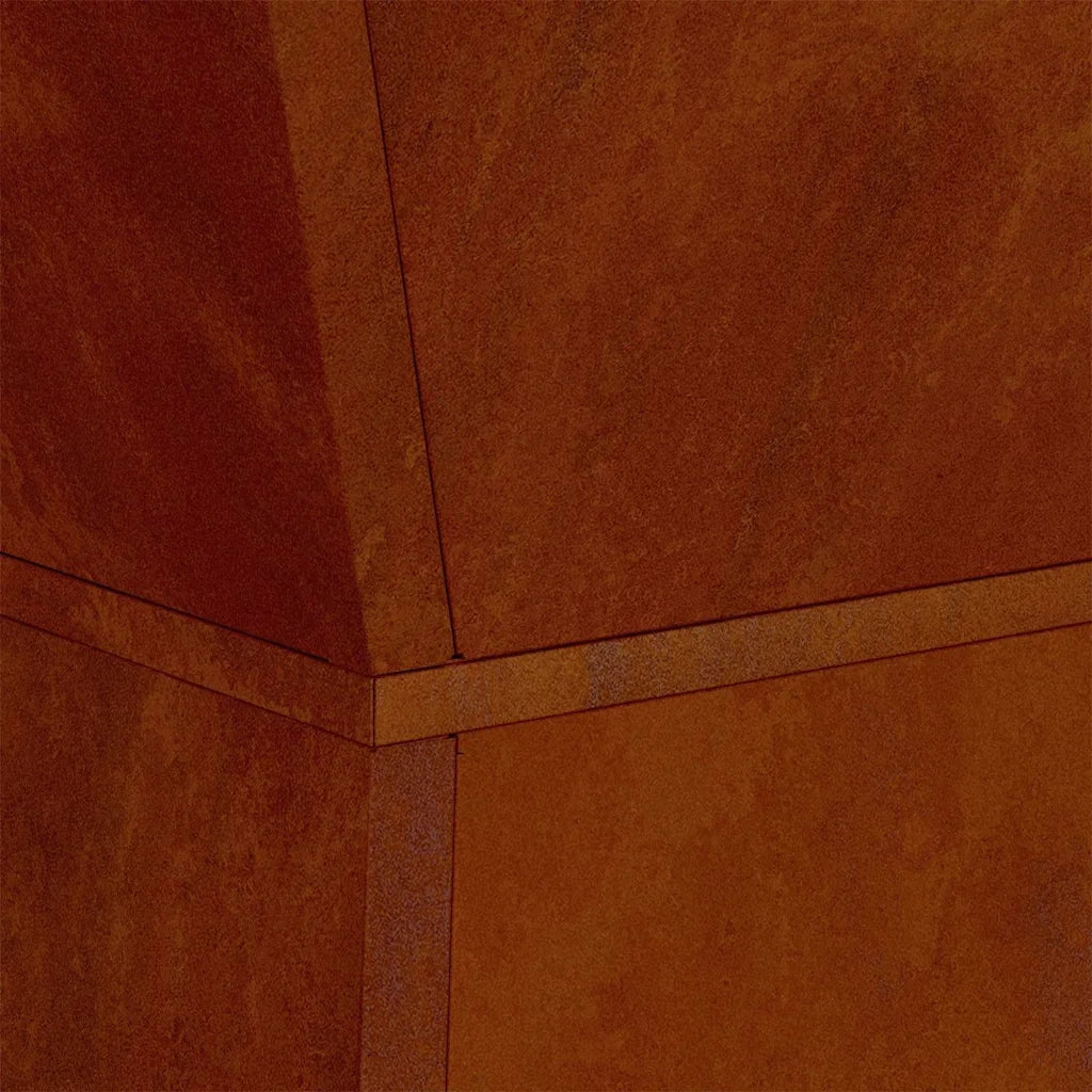 Vaso a Pilastro-Fioriera da Esterno-Contenitore per Piante Argento 40 x 40 x 100 cm 420590