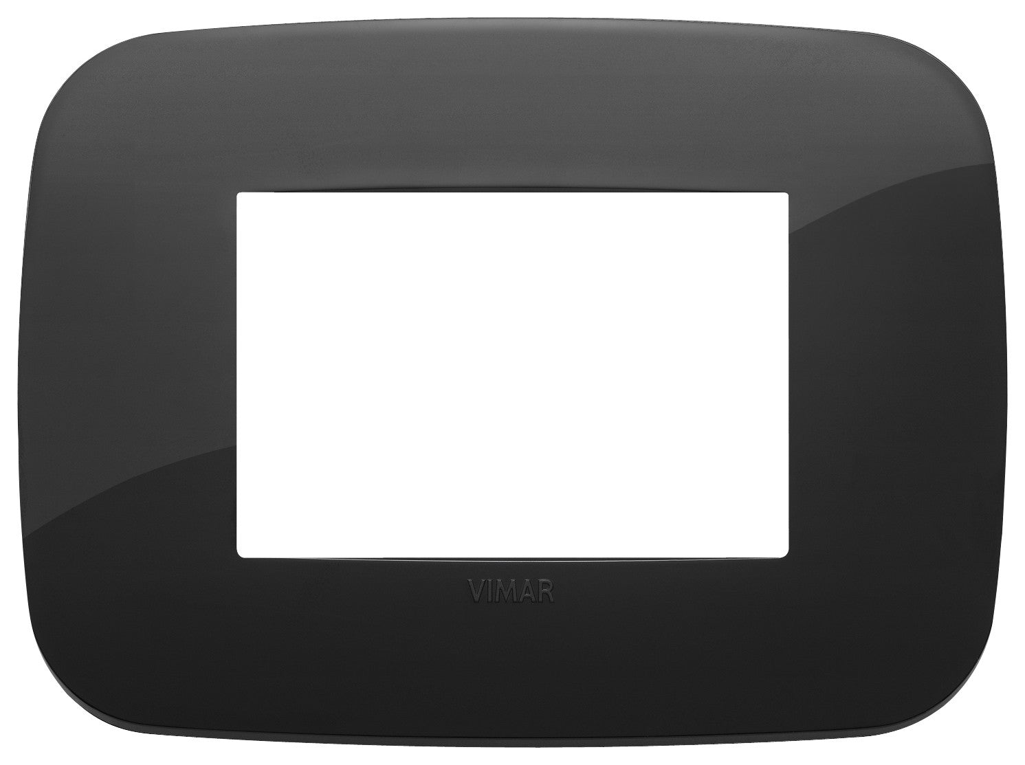 VIMAR Placca Round 3M nero - 19683.81