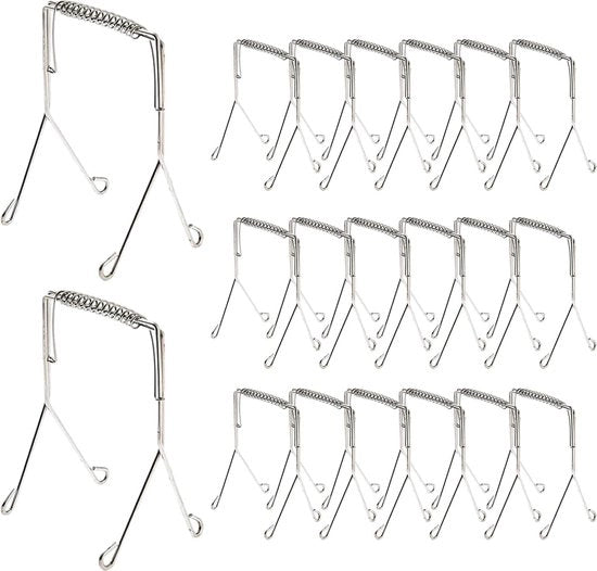 20 set di clip per roulata, acciaio inox, riutilizzabili, materiale inox, aiuto in cucina, le clip per roulata sono la perfetta sostituzione per le rouladine e le rouladine.