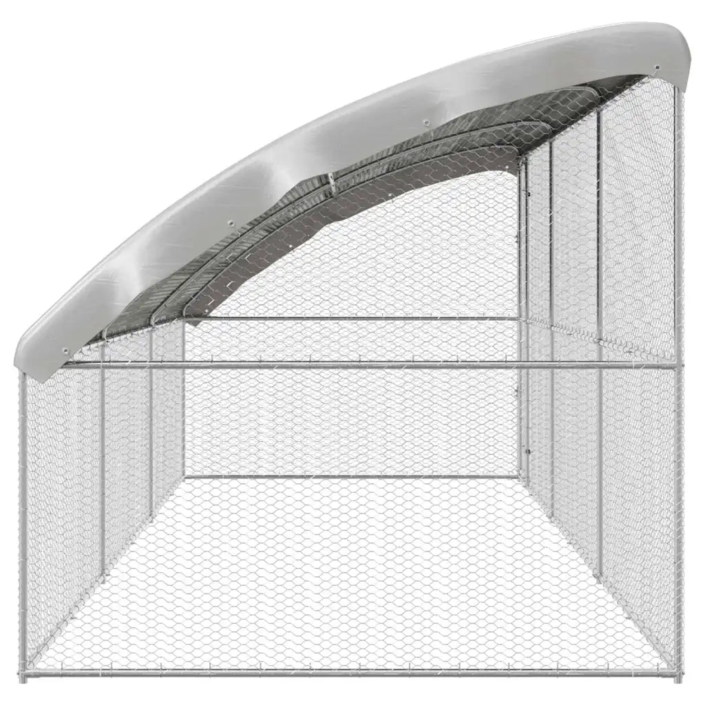 Gabbia per polli 3 pcs Argento 600 x 200 x 200 cm 3368318