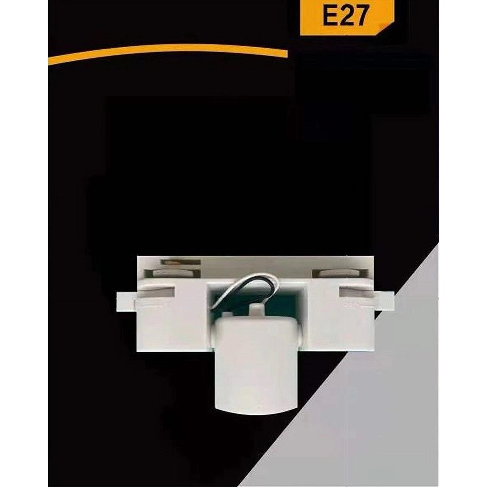 Trade Shop - Portalampada Per Binario Monofase Connettore Lampadine E27 Adattatore Pista-e27 -