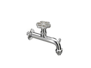 Rubinetto stile idraulico Belfer in ottone Ø 18mm Colore: Alluminio