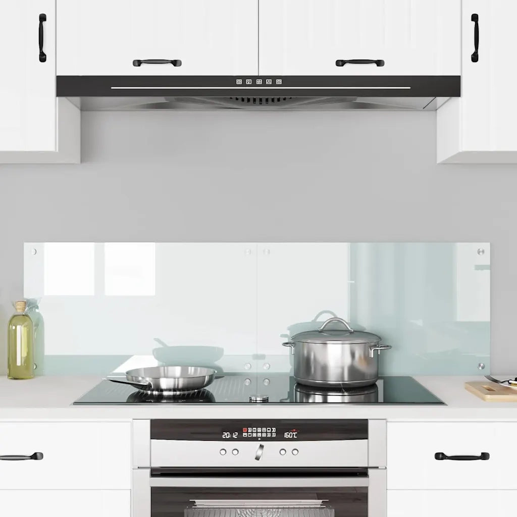 Schienale da cucina 2 pcs Bianco 70 x 40 cm vetro temperato 3415518