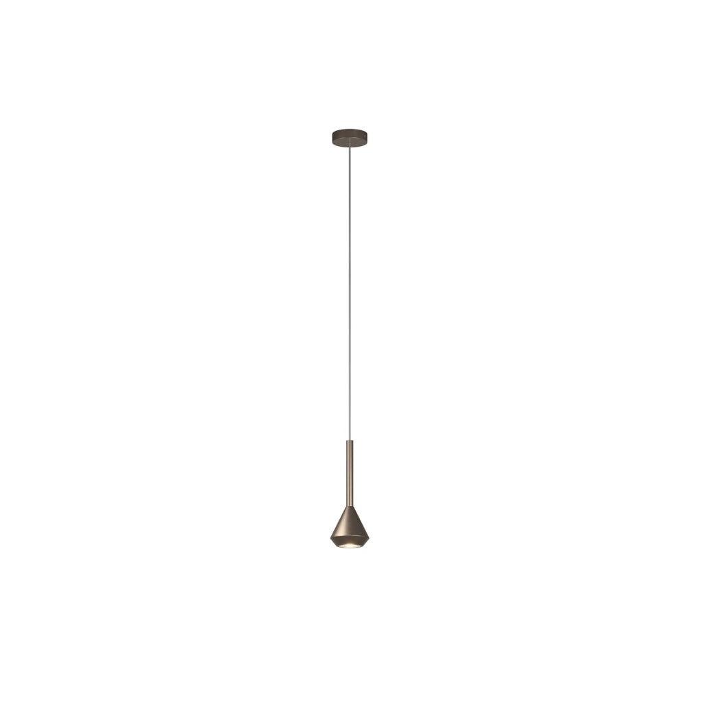 Sopsensione Moderna Aygo Metallo Bronzo 1 Luce Gu10
