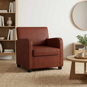 Poltrona Marrone antico lucido Similpelle 42043440
