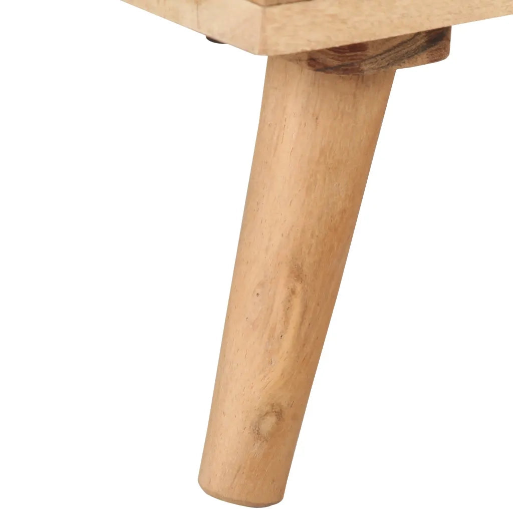 Comodino-Tavolino da notte 40x30x50 cm in Legno Massello di Acacia 254415
